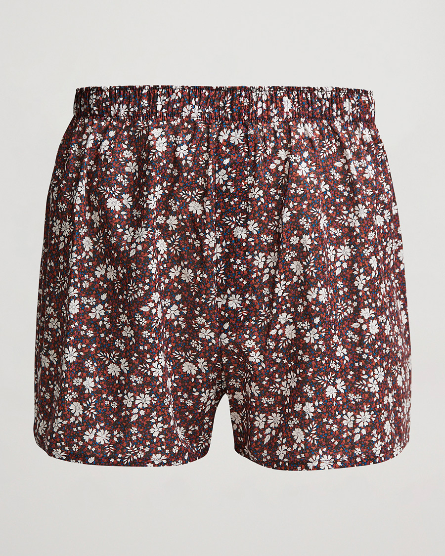 Heren | Ondergoed | Sunspel | Liberty Printed Cotton Boxer Shorts Red