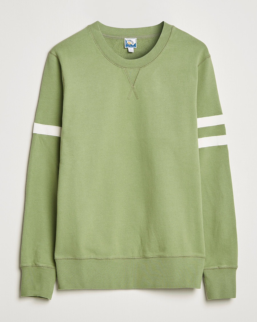 Heren | Truien | Sunspel | Paul Weller Loopback Sweatshirt Dark Sage