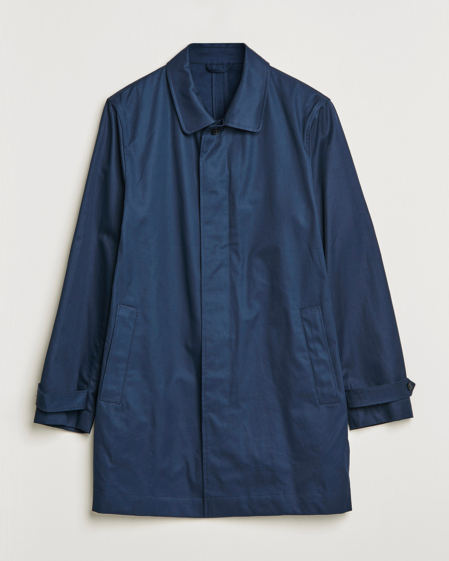 Heren | Jassen | Sunspel | Paul Weller Technical Cotton Mac Night Sky