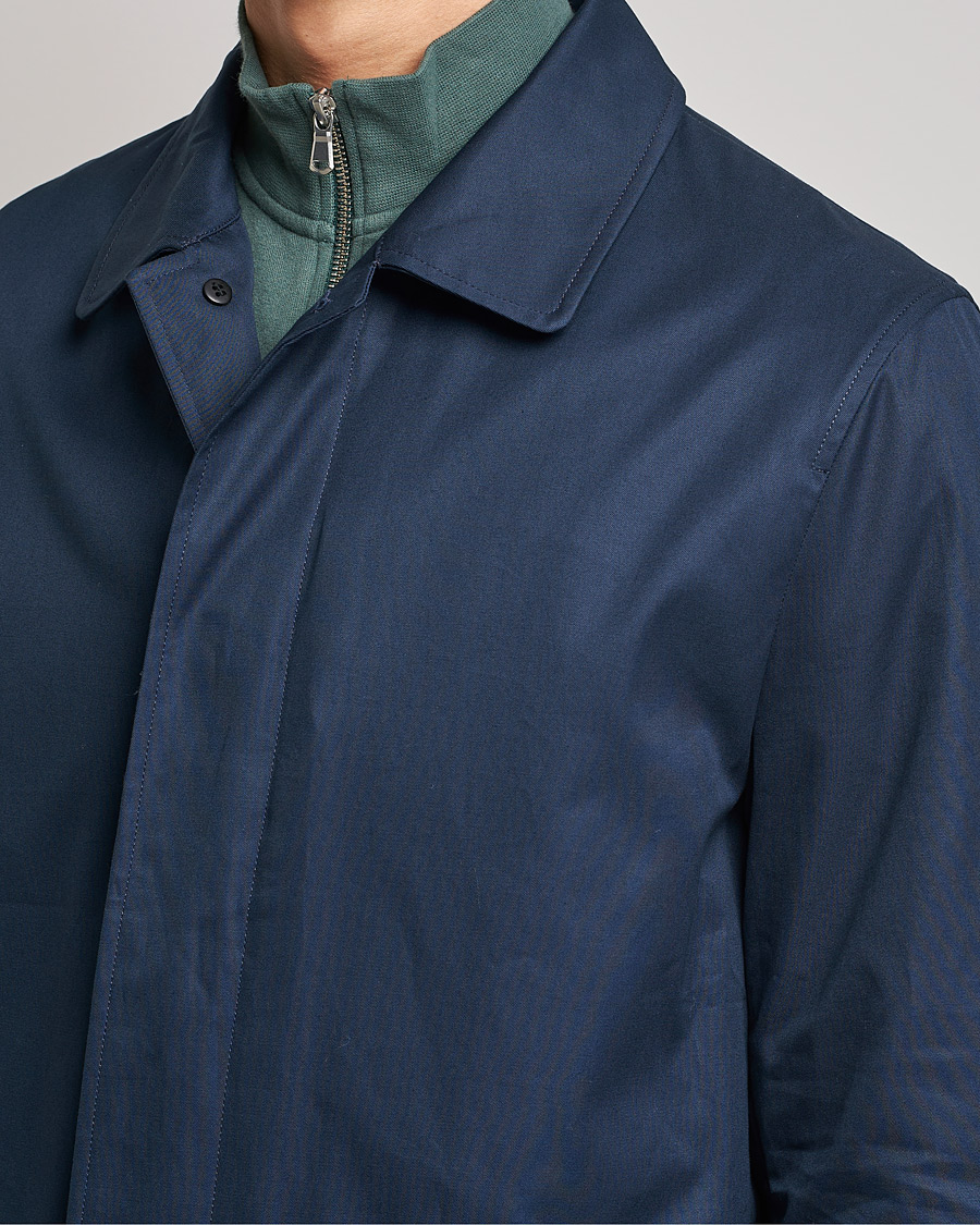 Heren | Jassen | Sunspel | Paul Weller Technical Cotton Mac Night Sky