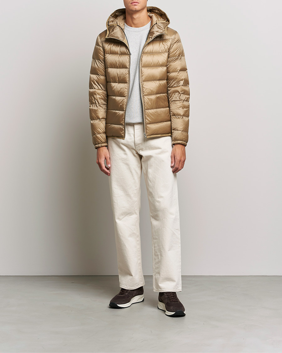 Heren | Jassen | Ten c | Hooded Down Liner Beige