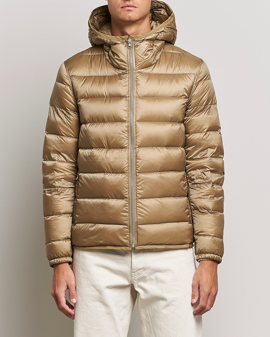 Heren | Jassen | Ten c | Hooded Down Liner Beige