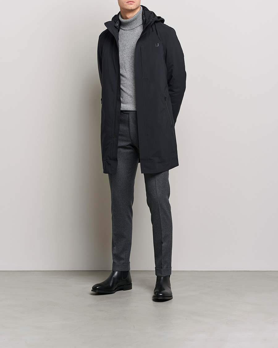 Heren | Jassen | UBR | Black Storm Coat Black Storm