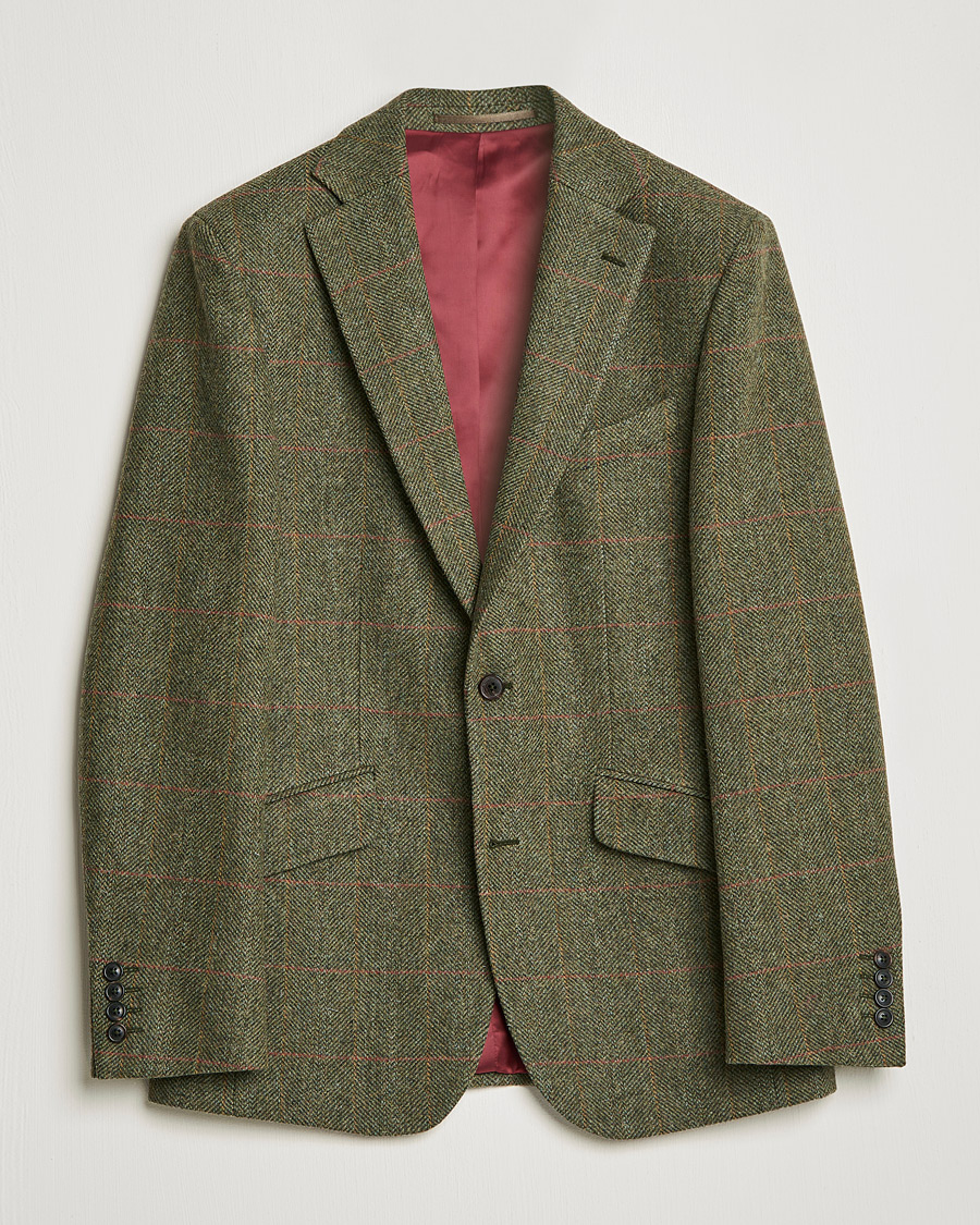Heren | Blazers | Walker Slater | Edward Lambswool Tweed Blazer Green