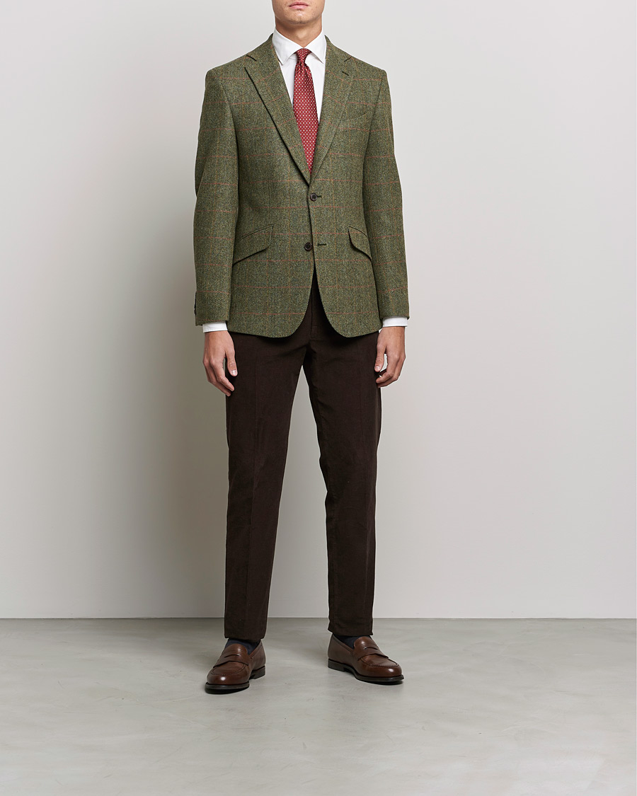 Heren | Blazers | Walker Slater | Edward Lambswool Tweed Blazer Green