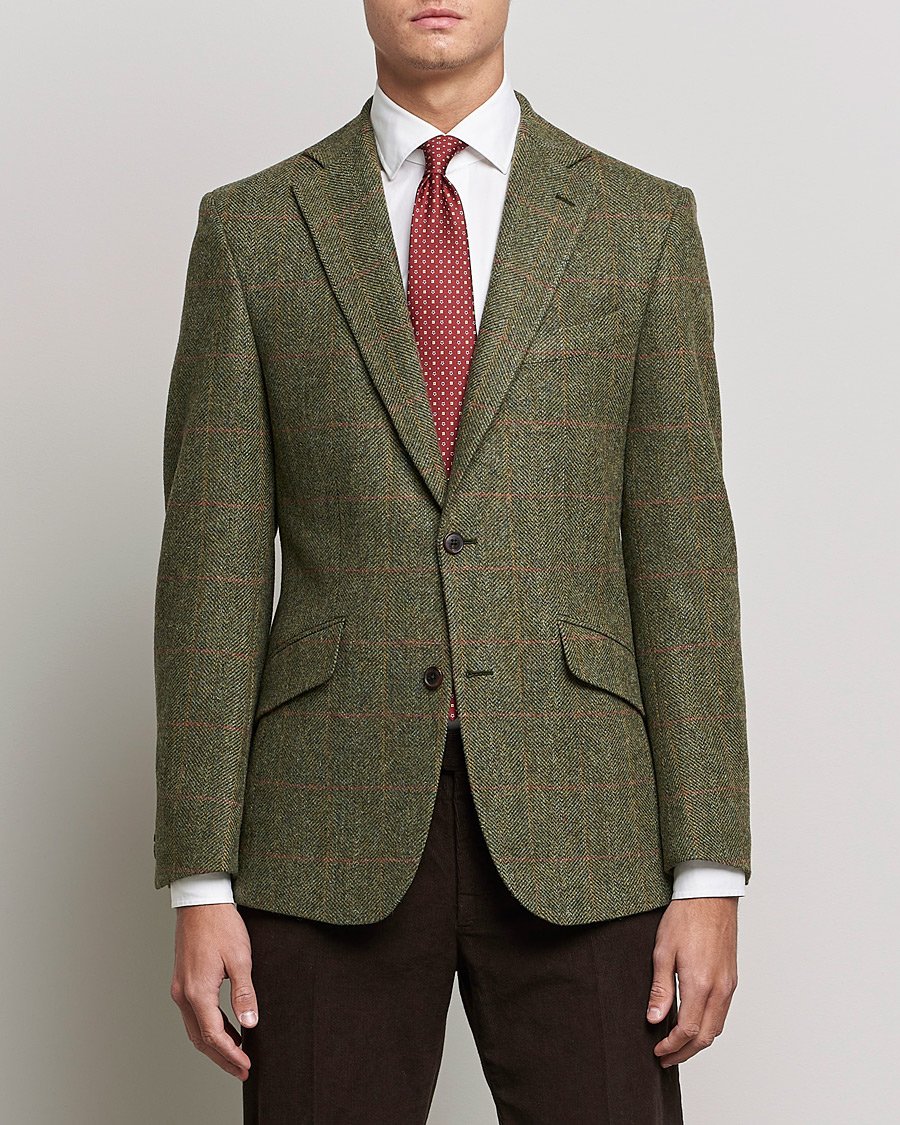 Heren | Blazers | Walker Slater | Edward Lambswool Tweed Blazer Green