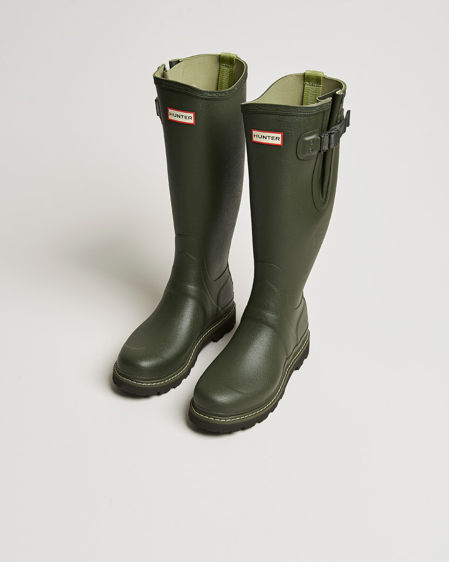 Heren |  | Hunter Boots | Balmoral Commando Sole Boot Dark Olive