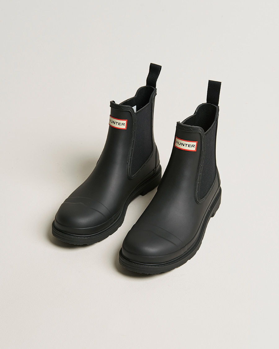 Heren | Overschoenen & Rubberlaarzen | Hunter Boots | Commando Chelsea Boot Black