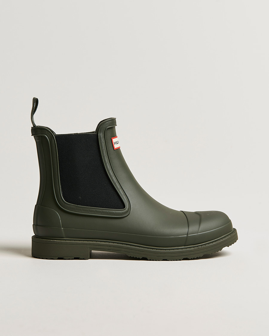 Heren | Hunter Boots | Hunter Boots | Commando Chelsea Boot Dark Olive