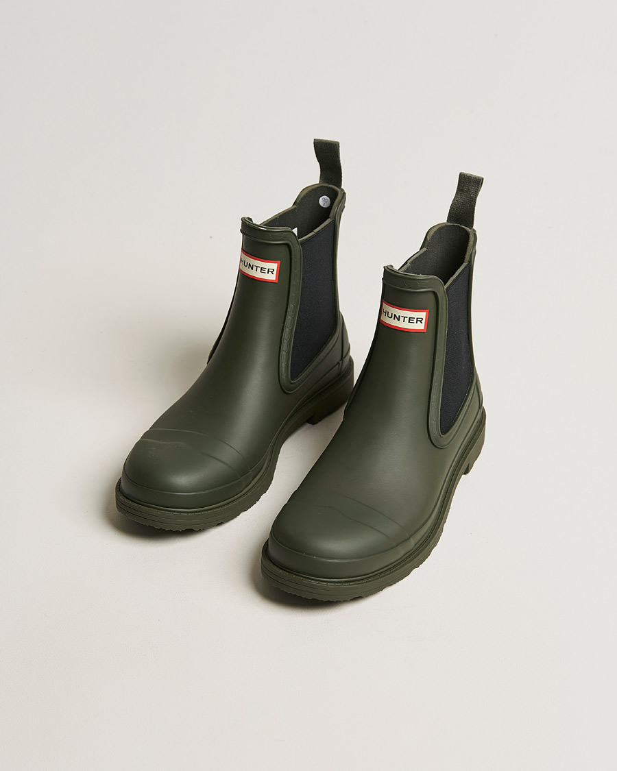 Heren | Hunter Boots | Hunter Boots | Commando Chelsea Boot Dark Olive