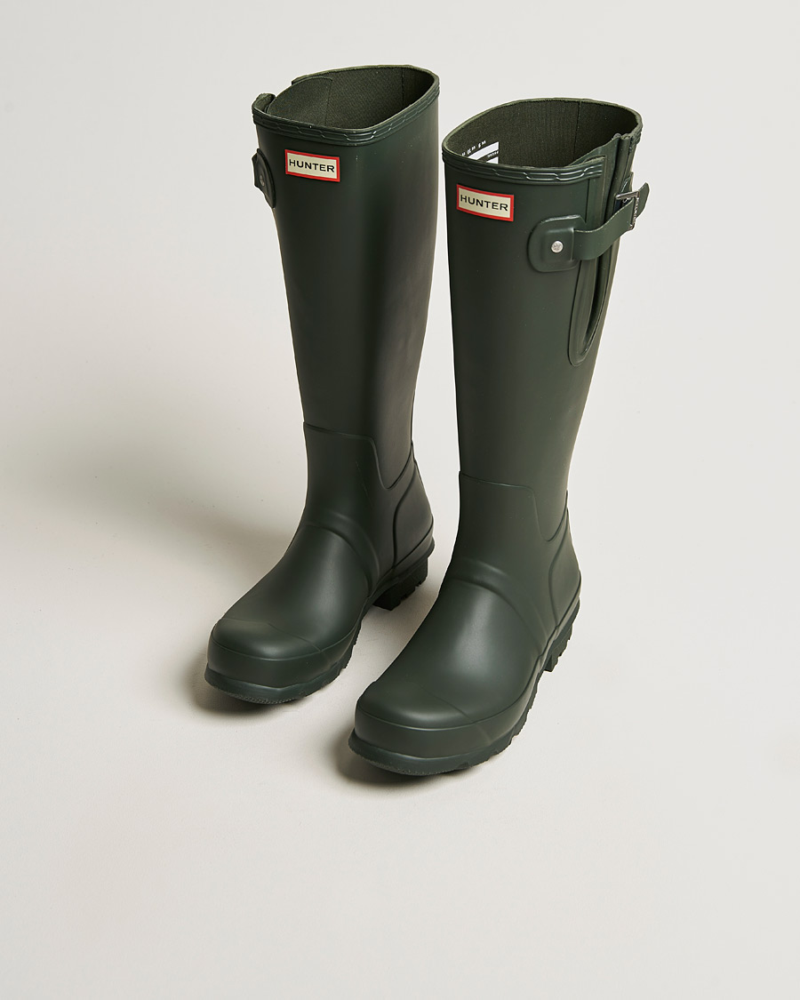 Heren | Overschoenen & Rubberlaarzen | Hunter Boots | Original Tall Side Adjustable Boot Dark Olive