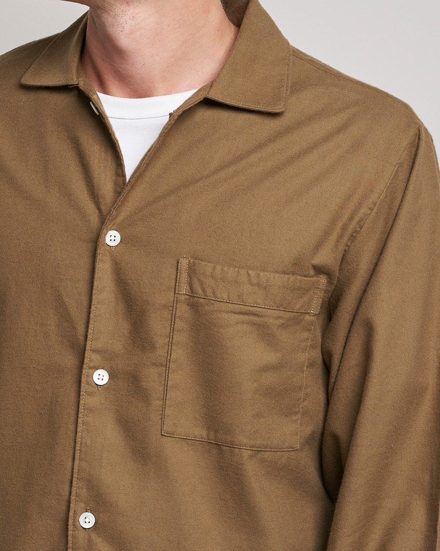 Heren | Pyjama's en gewaden | Tekla | Flannel Pyjama Shirt Moss