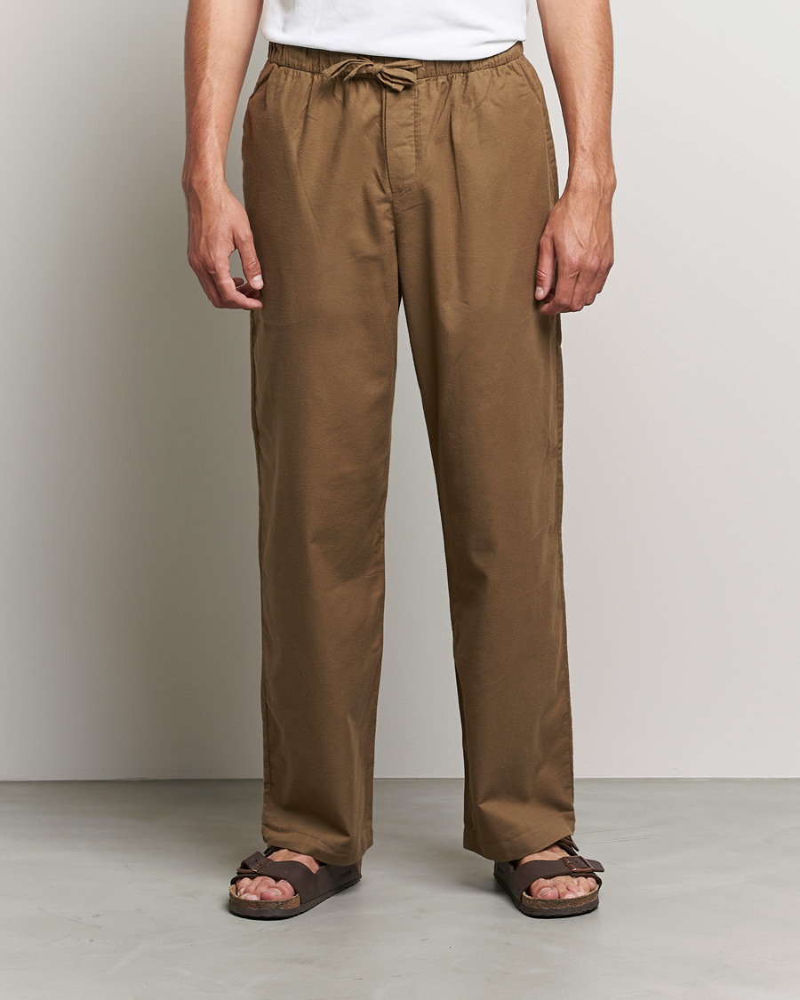 Heren | Pyjama broeken | Tekla | Flannel Pyjama Pants Moss