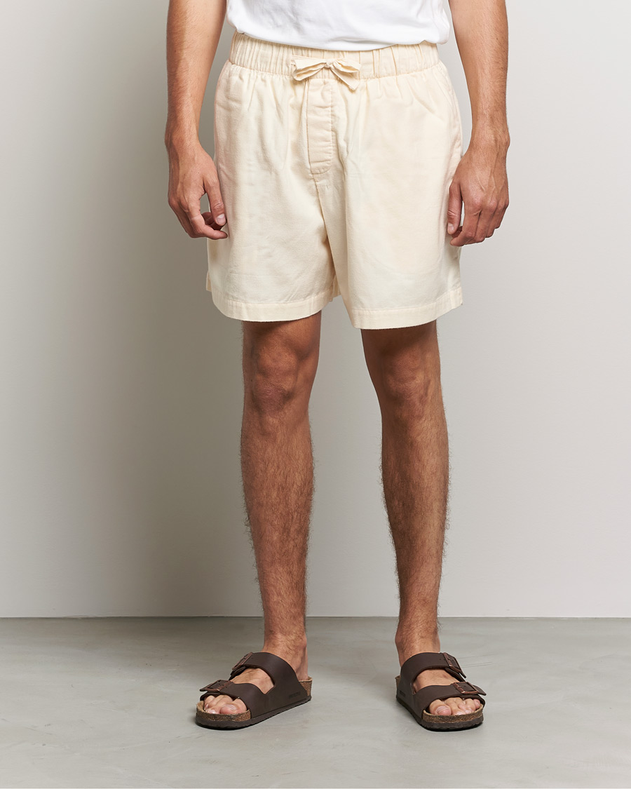 Heren | Tekla | Tekla | Flannel Pyjama Shorts Moondust