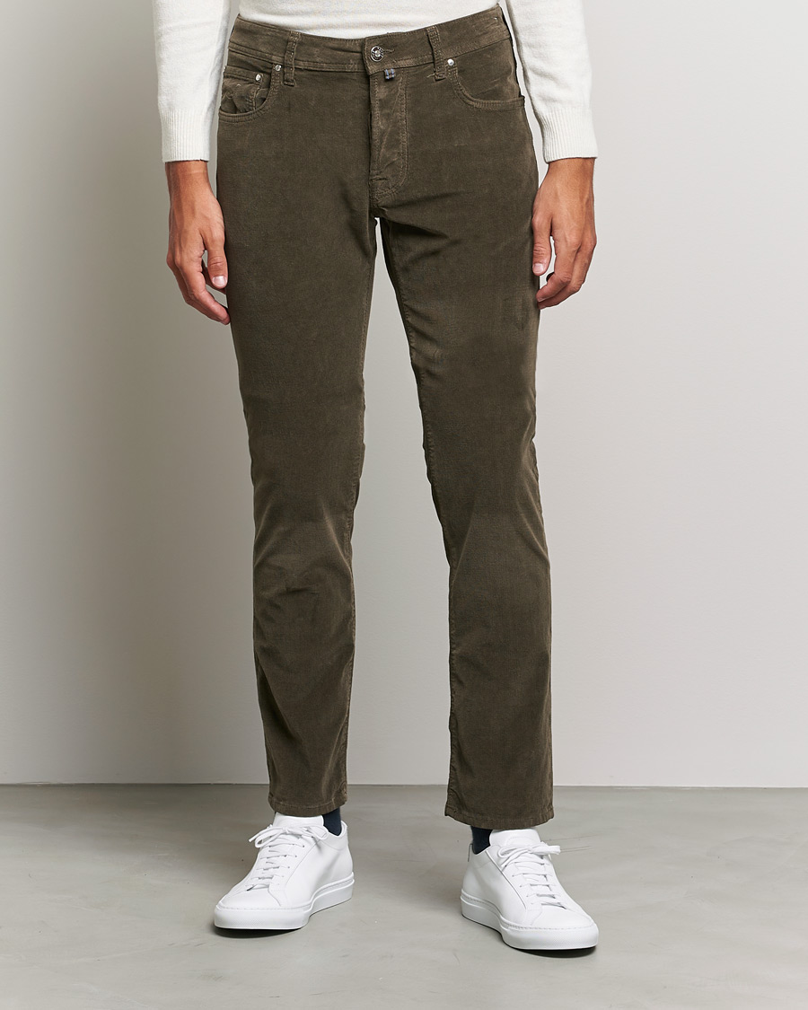Heren | Broeken | Jacob Cohën | Bard 5-Pocket Corduroy Trousers Brown