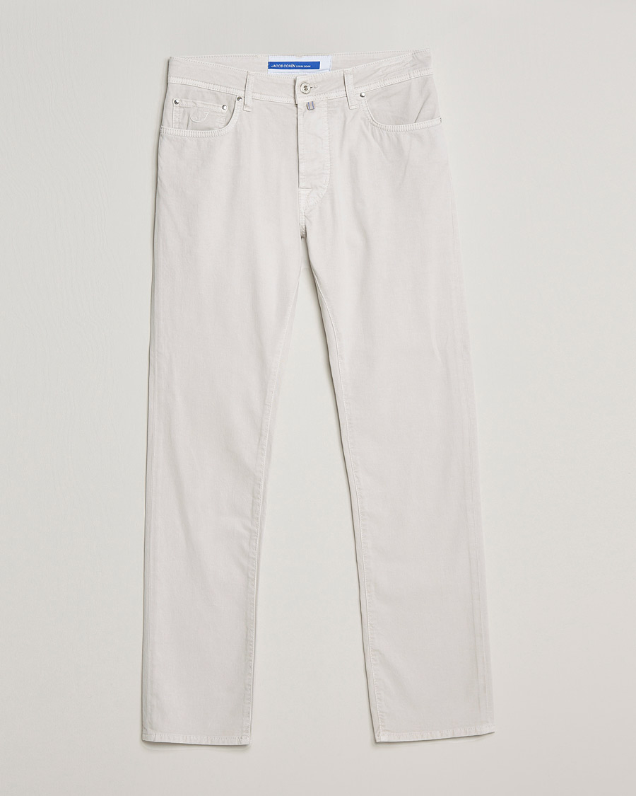 Heren | Broeken | Jacob Cohën | Bard 5-Pocket Cotton Trousers Off White