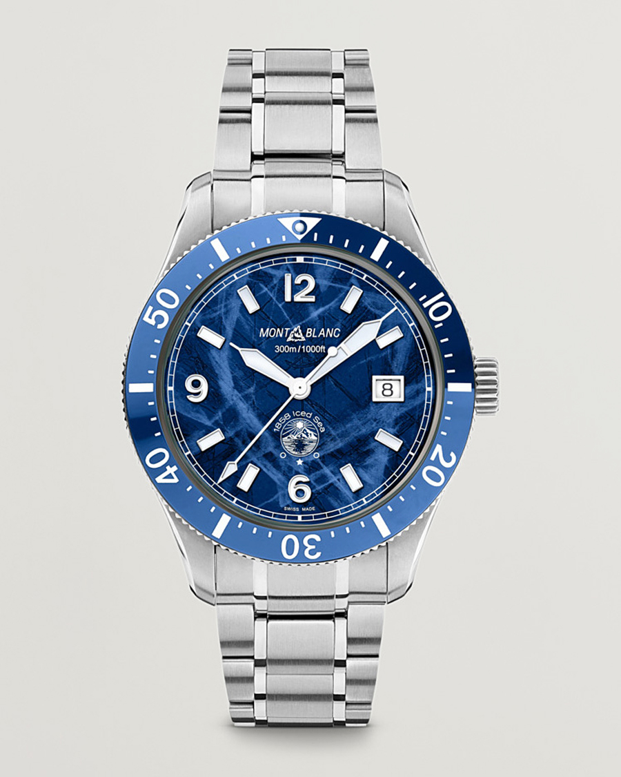Heren | Montblanc 1858 Iced Sea Automatic 41mm Blue | Montblanc | 1858 Iced Sea Automatic 41mm Blue