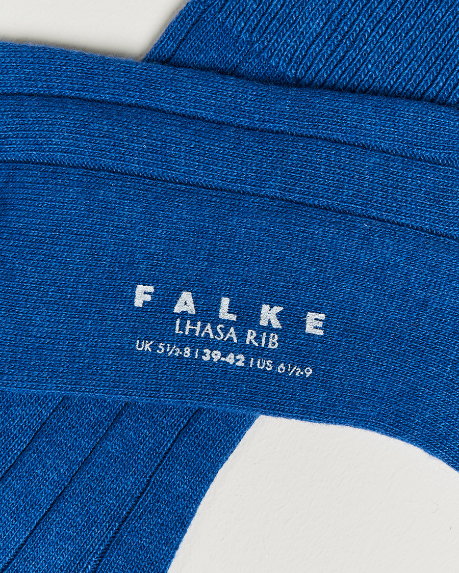 Heren | Merina wol sokken | Falke | Lhasa Cashmere Socks Sapphire Blue
