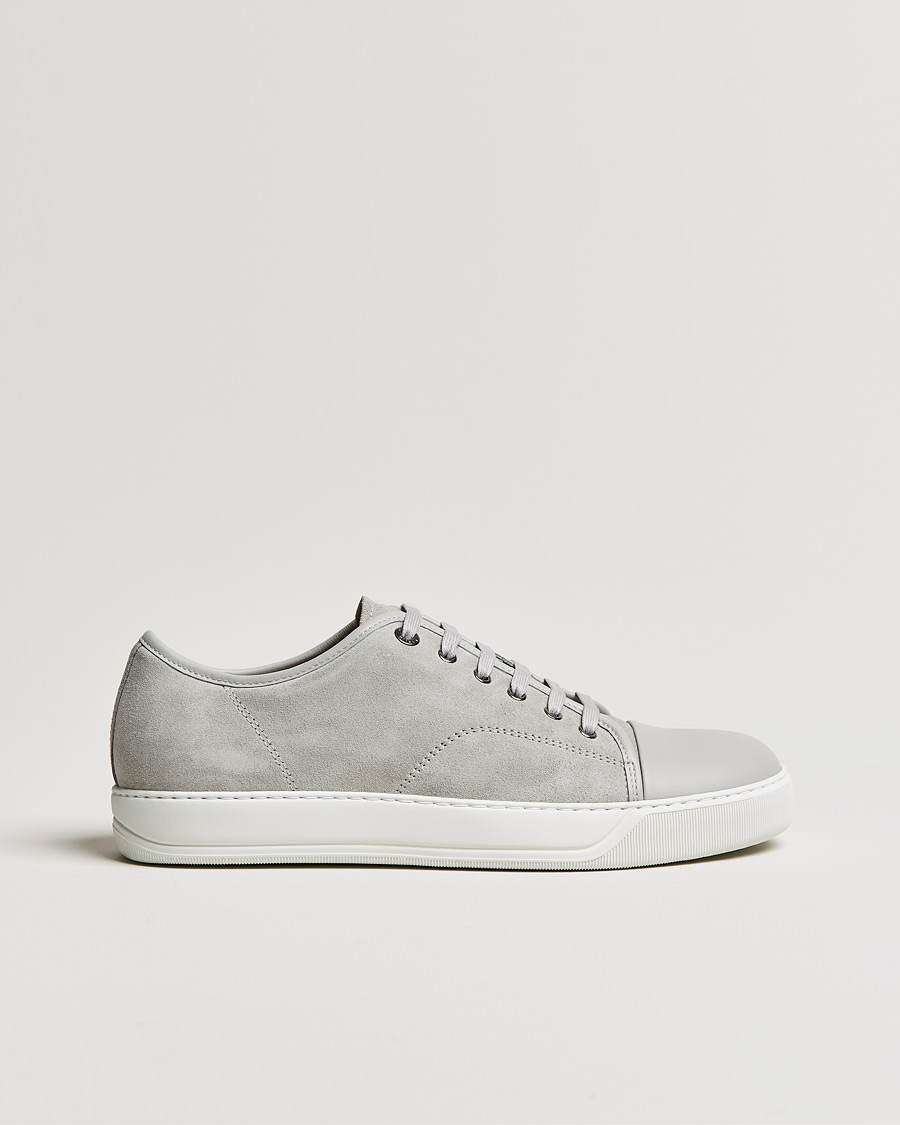 Heren | Lanvin Nappa Cap Toe Sneaker Light Grey | Lanvin | Nappa Cap Toe Sneaker Light Grey