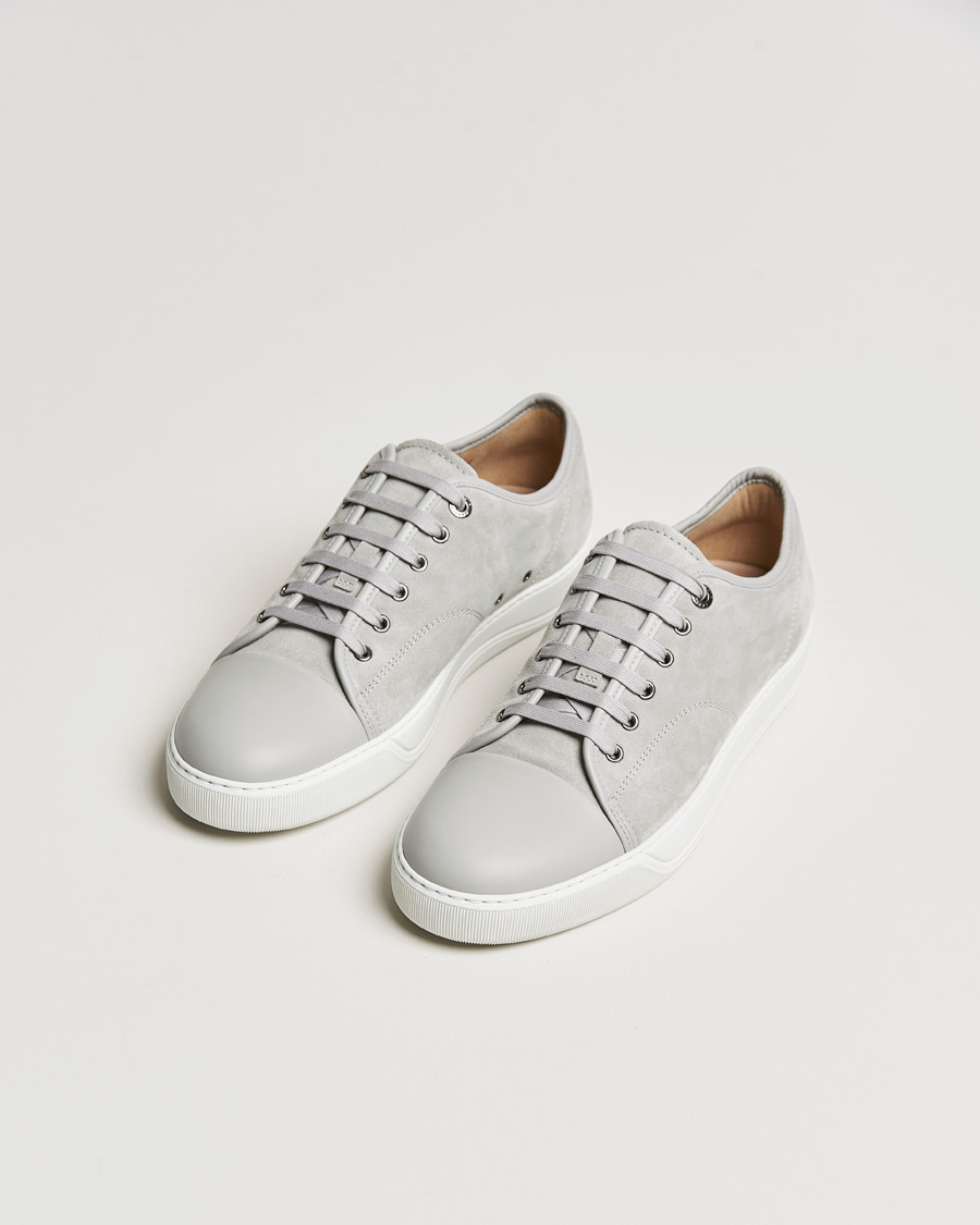 Heren | Lanvin Nappa Cap Toe Sneaker Light Grey | Lanvin | Nappa Cap Toe Sneaker Light Grey