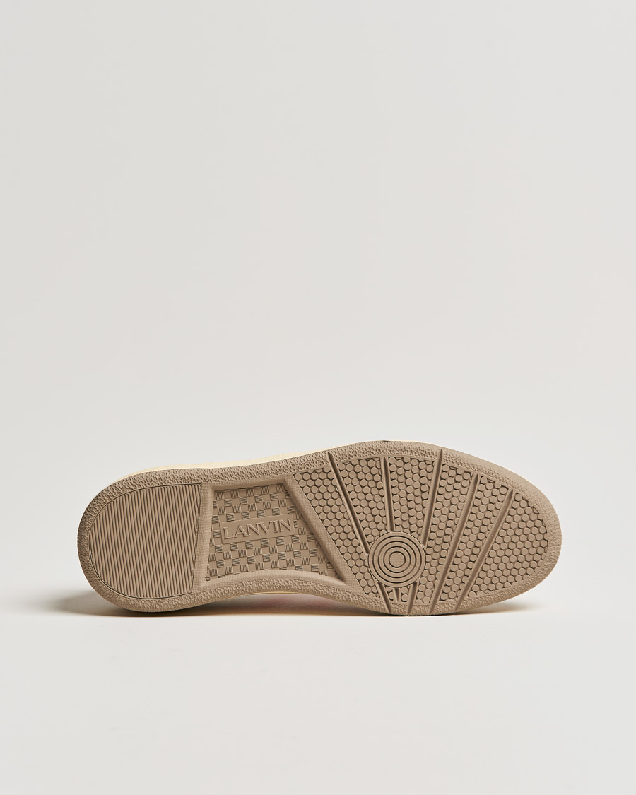 Heren | Lanvin Clay Low Top Sneakers White/Orange | Lanvin | Clay Low Top Sneakers White/Orange