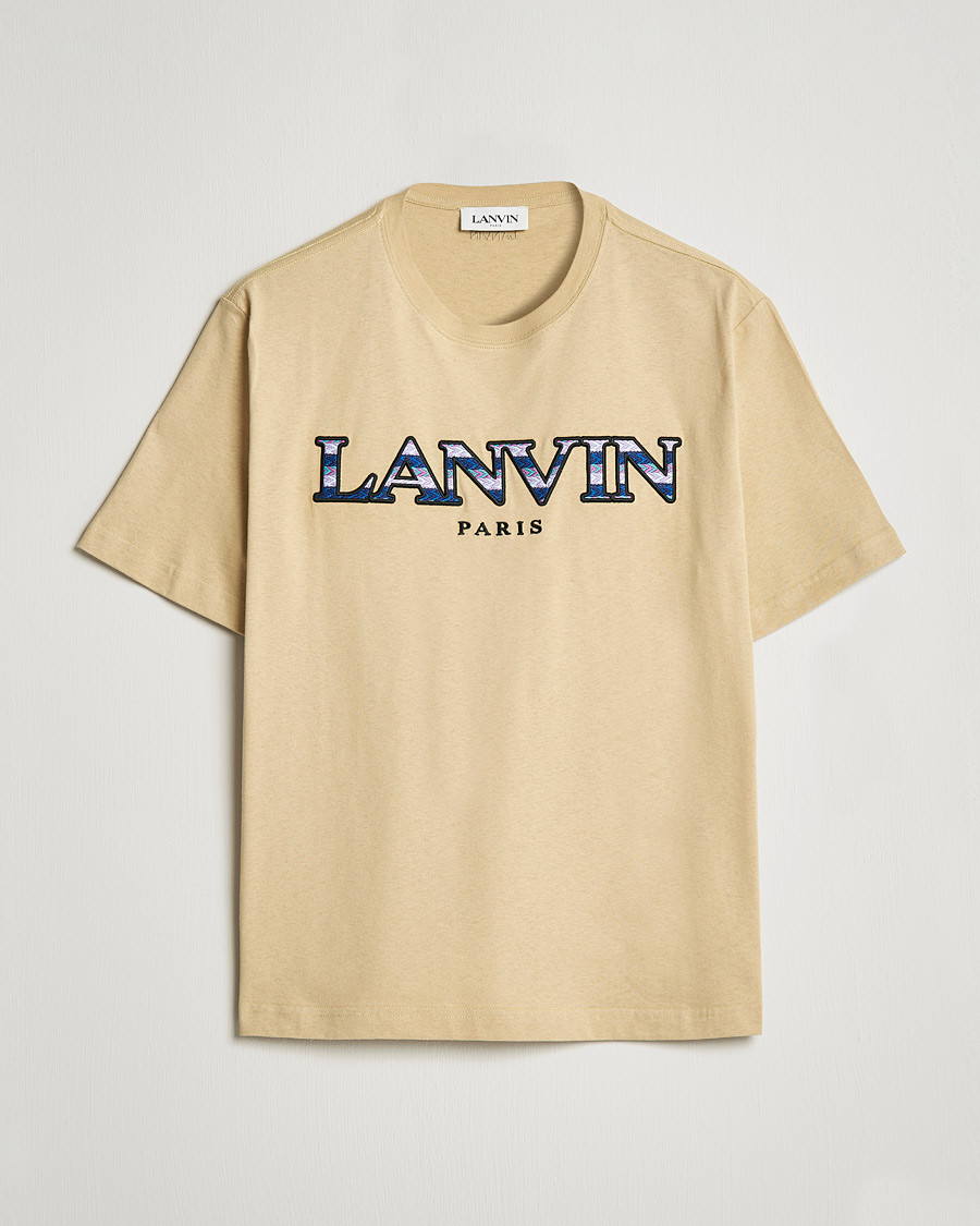 Heren | T-shirts | Lanvin | Curb Logo T-Shirt Beige