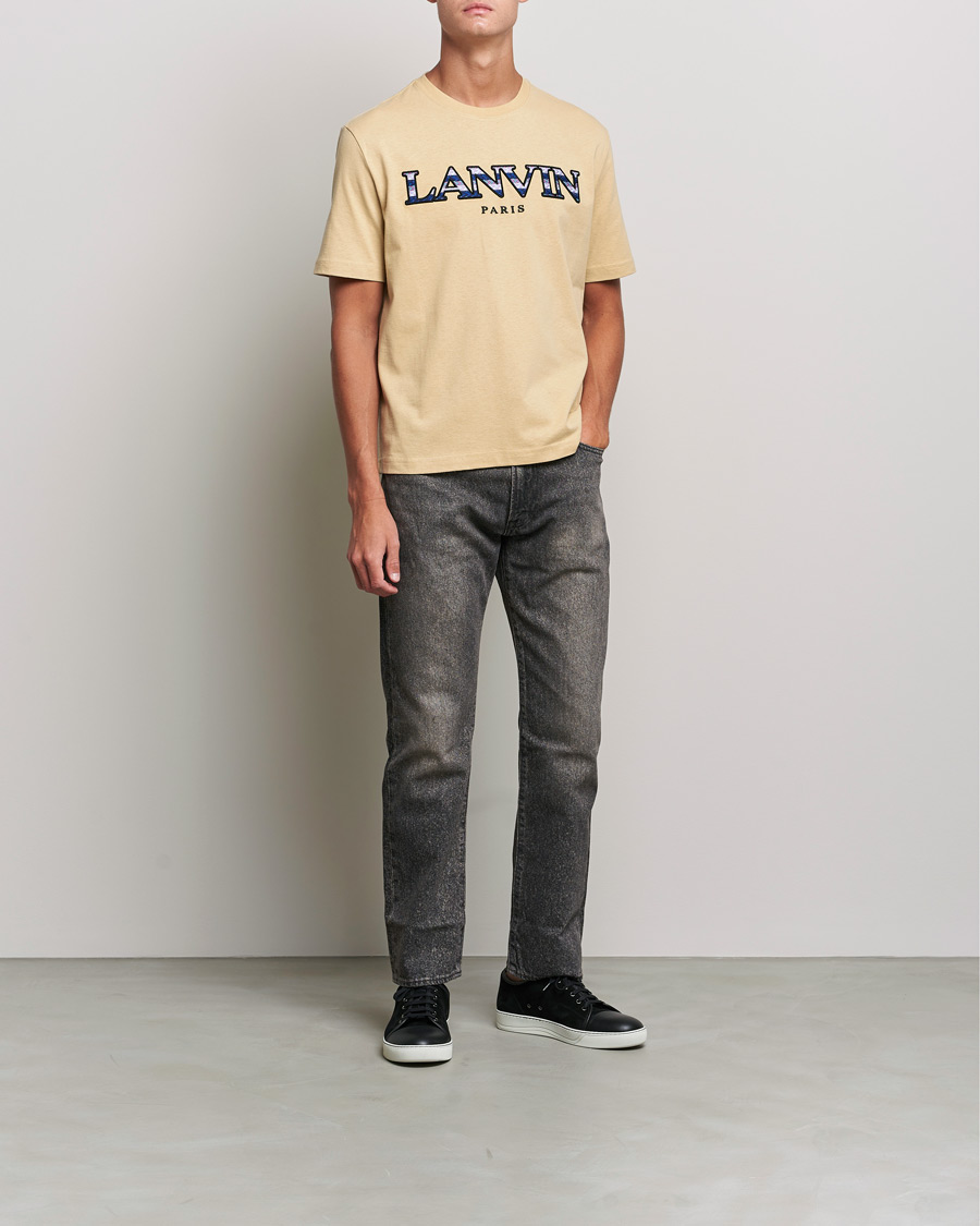 Heren | T-shirts | Lanvin | Curb Logo T-Shirt Beige