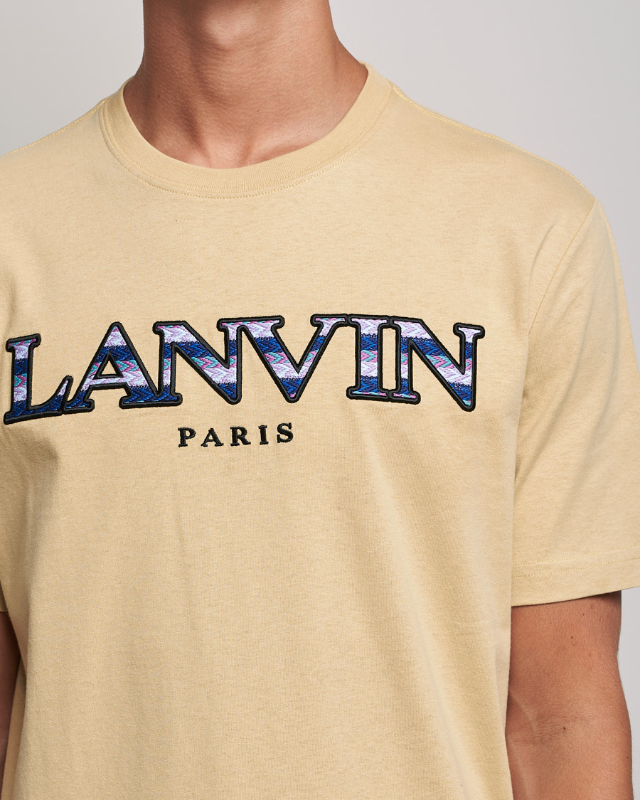 Heren | T-shirts | Lanvin | Curb Logo T-Shirt Beige