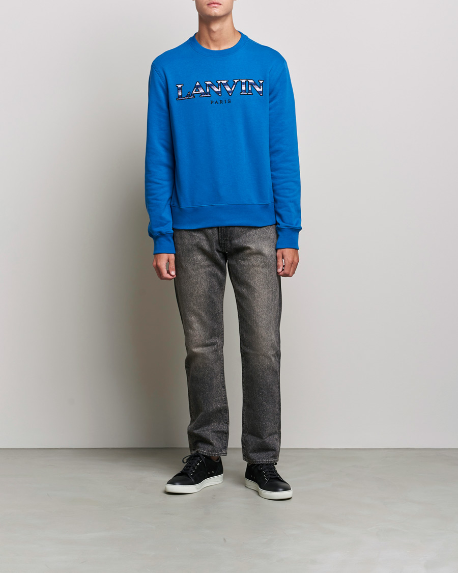 Heren | Truien | Lanvin | Curb Logo Sweatshirt Blue Ocean