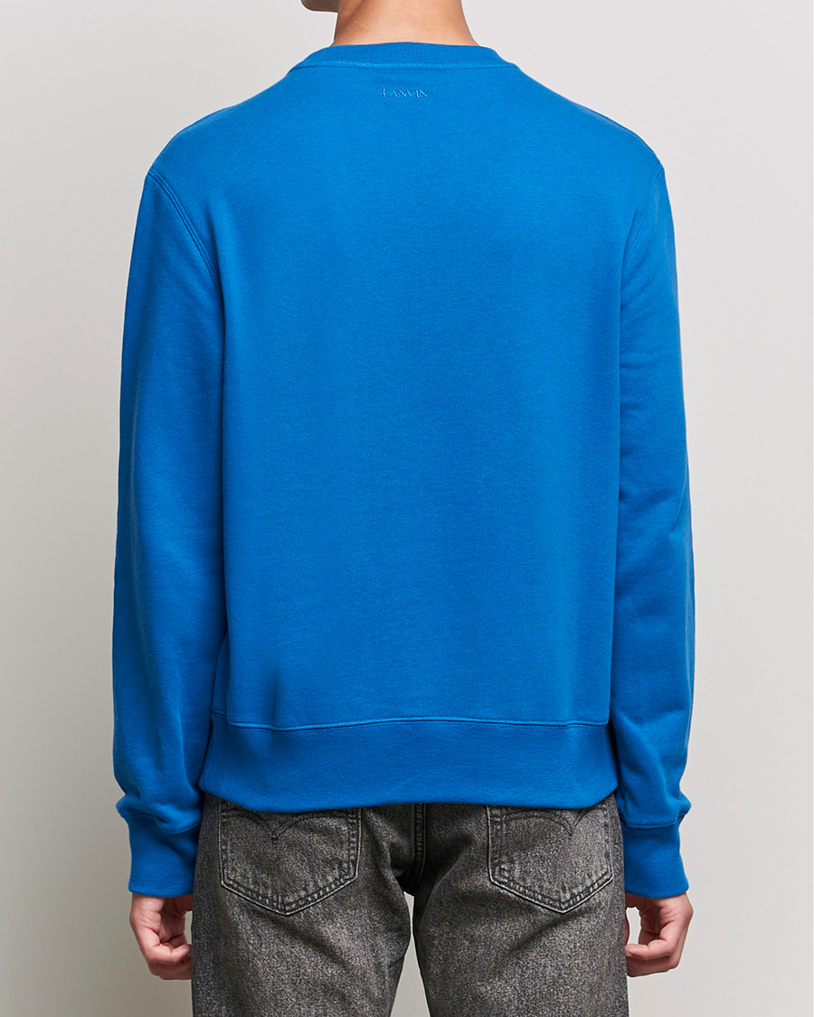 Heren | Truien | Lanvin | Curb Logo Sweatshirt Blue Ocean