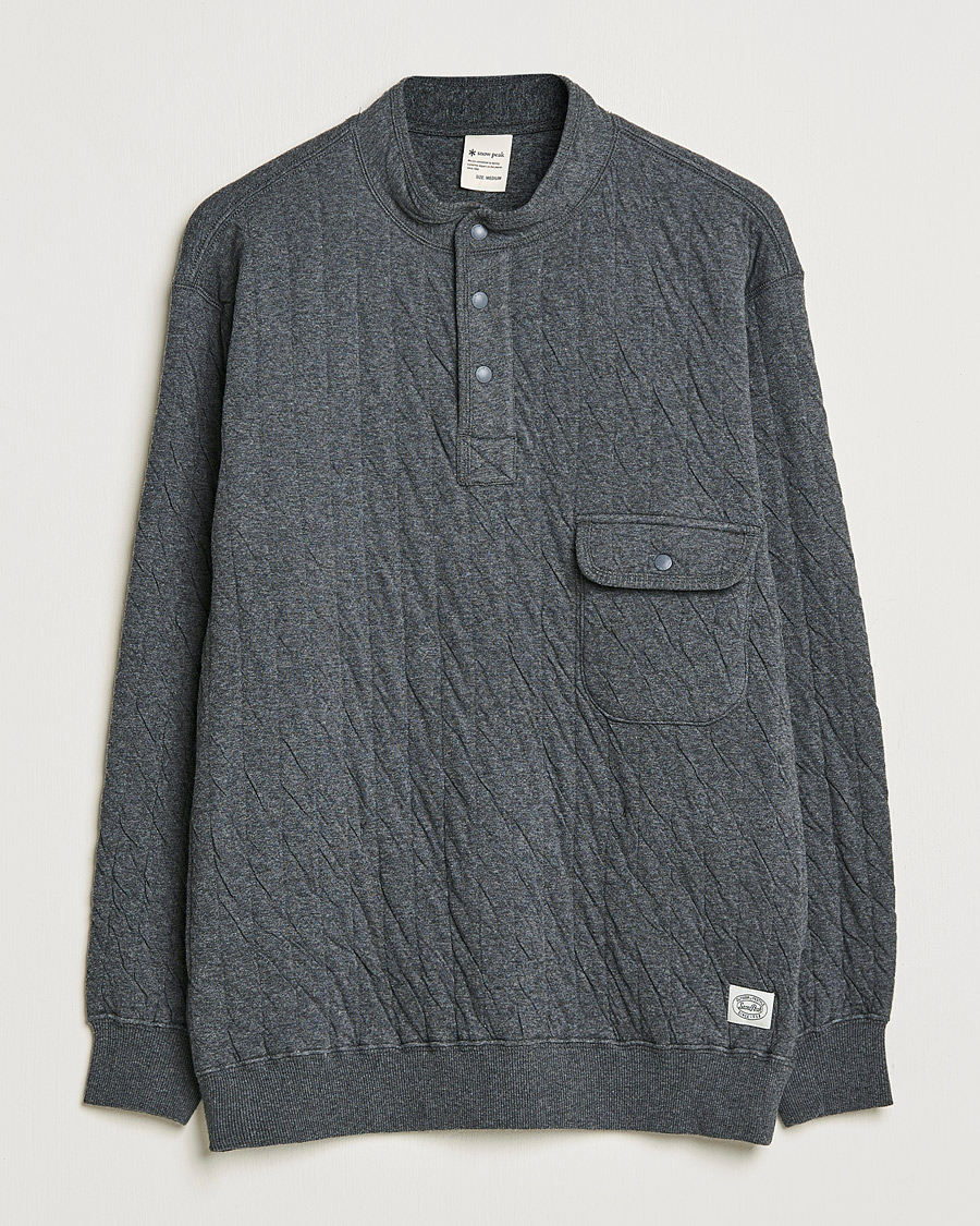 Heren | Truien | Snow Peak | Natural Warm Stretch Pullover Medium Grey