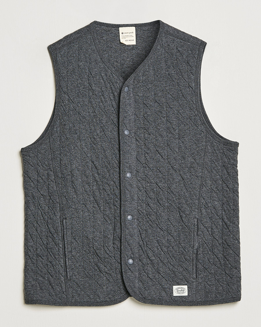 Heren | Truien | Snow Peak | Natural Warm Stretch Vest Medium Grey