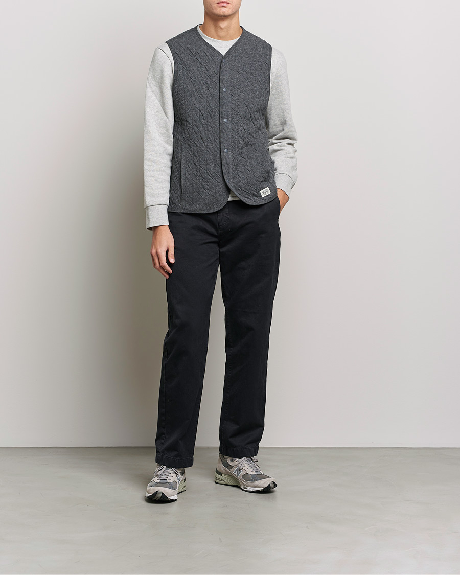 Heren | Truien | Snow Peak | Natural Warm Stretch Vest Medium Grey