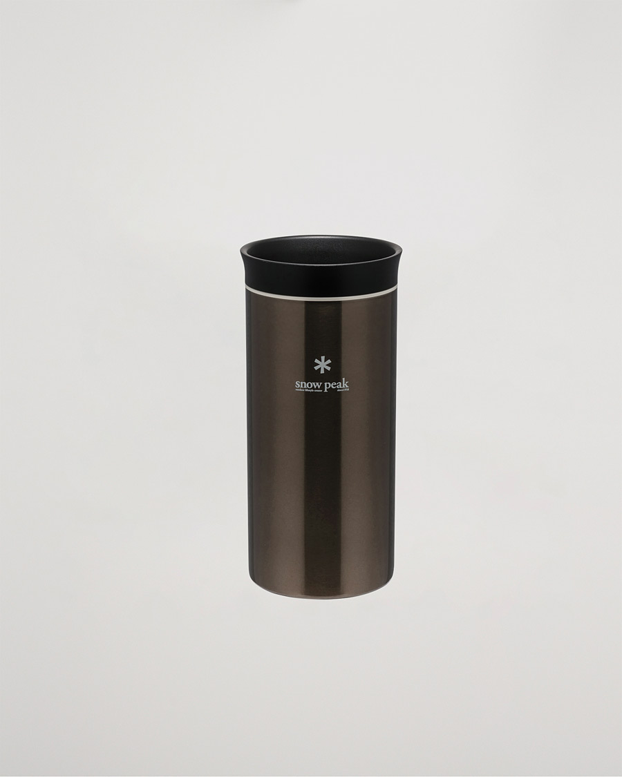 Heren | Kampeeruitrusting | Snow Peak | Kanpai Thermal Bottle Dark Silver