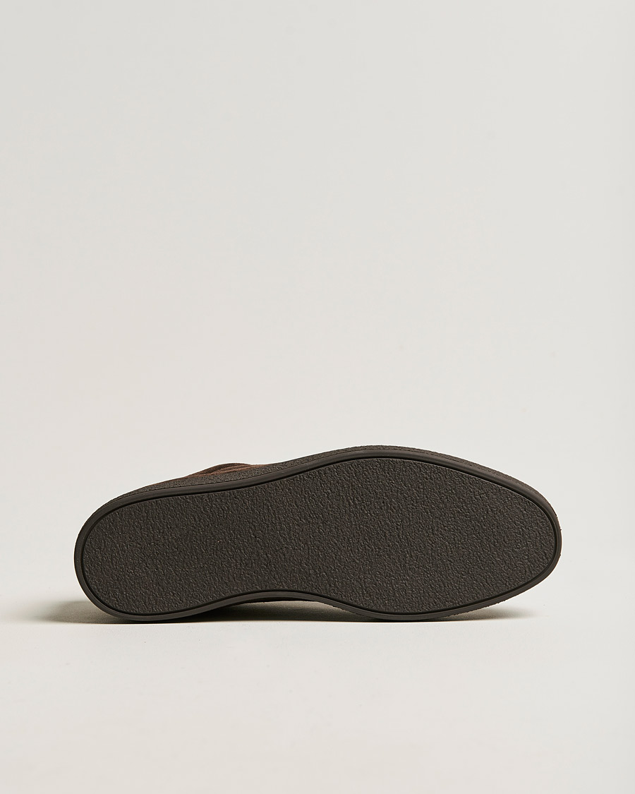 Heren | John Lobb Molton Soft Suede Sneaker Dark Brown Suede | John Lobb | Molton Soft Suede Sneaker Dark Brown Suede