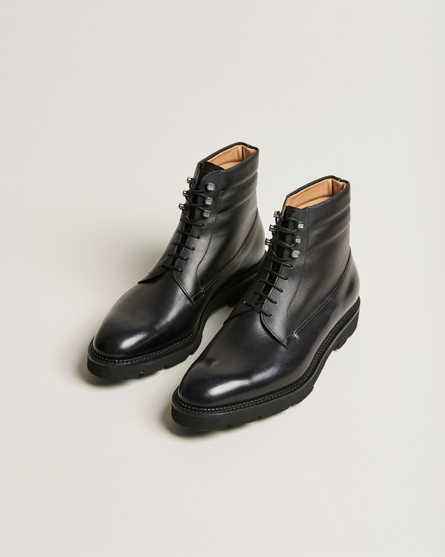 Heren | Best of British | John Lobb | Adler Leather Boot Black Calf