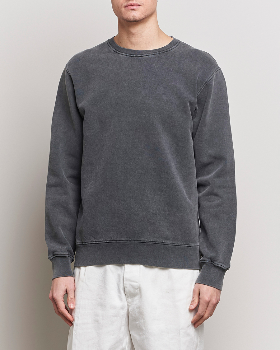 Heren | Kleding | Colorful Standard | Classic Organic Crew Neck Sweat Faded Black