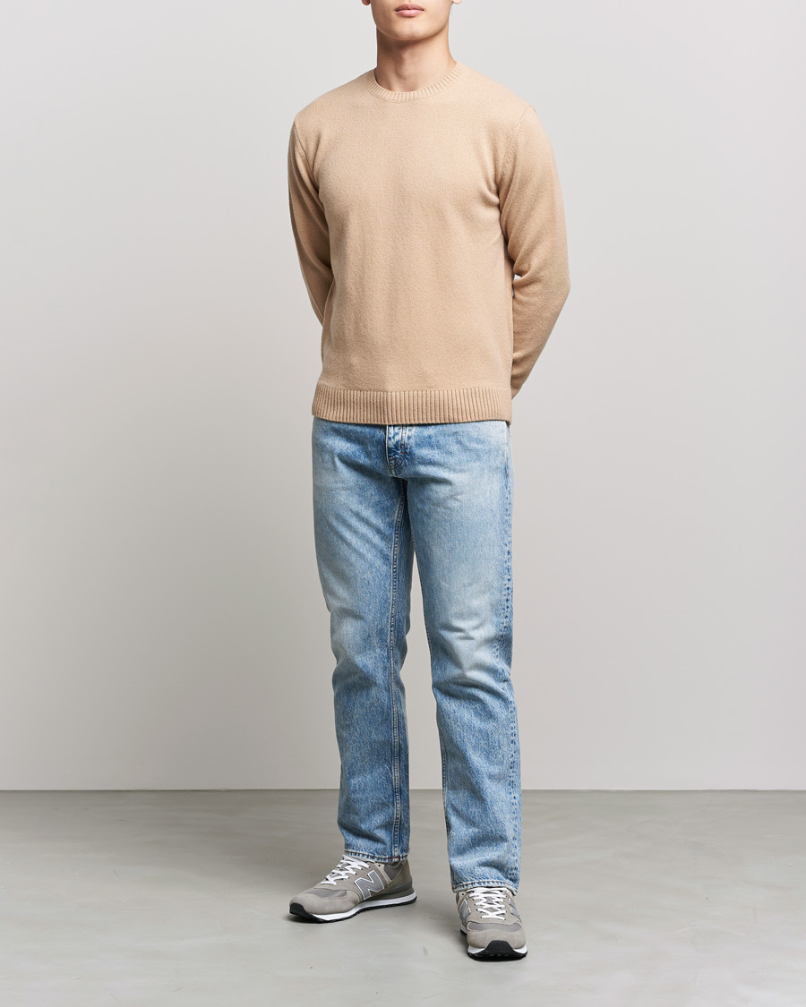 Heren | Truien | Colorful Standard | Classic Merino Wool Crew Neck Honey Beige