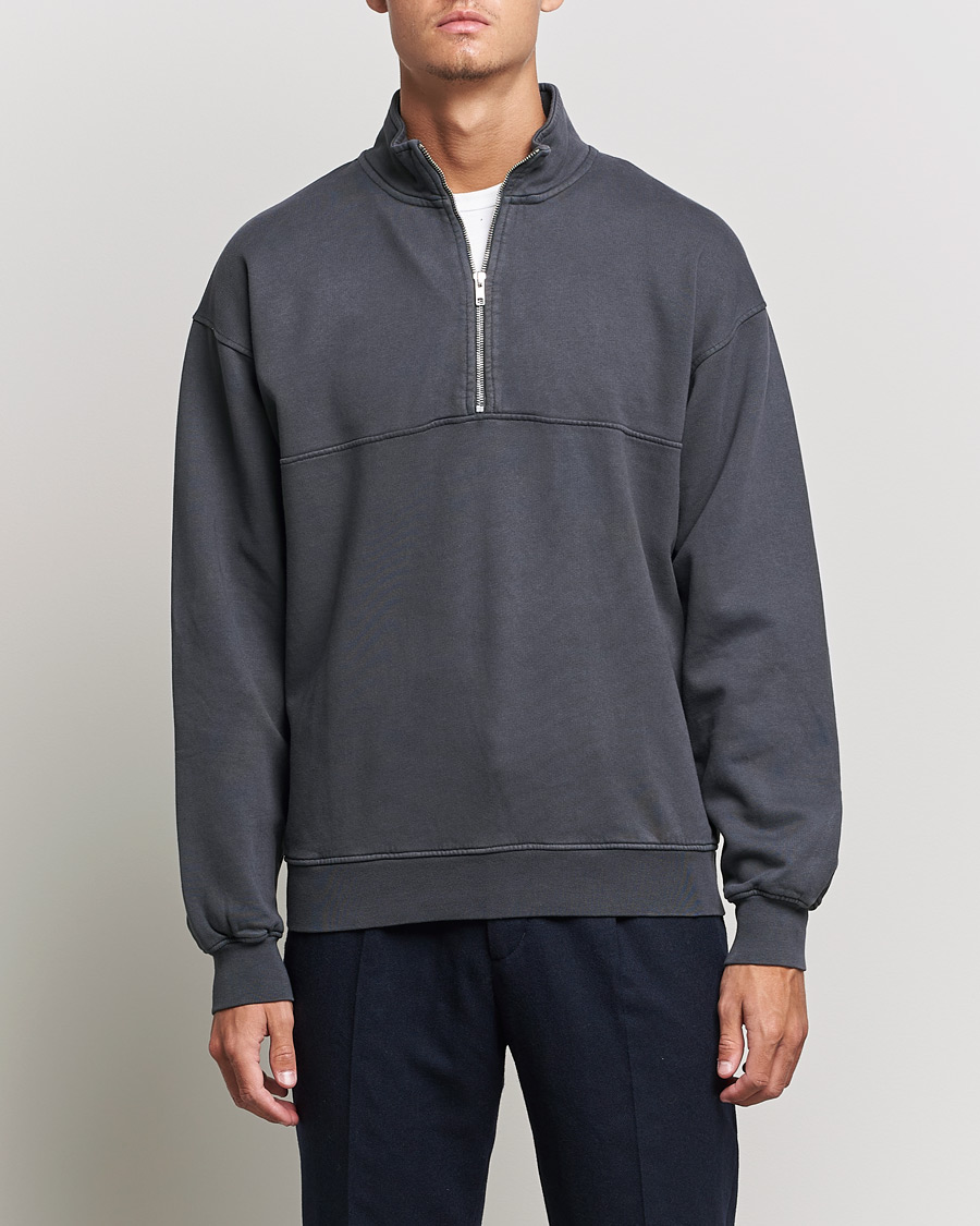 Heren | Half-zip | Colorful Standard | Classic Organic Half-Zip Lava Grey