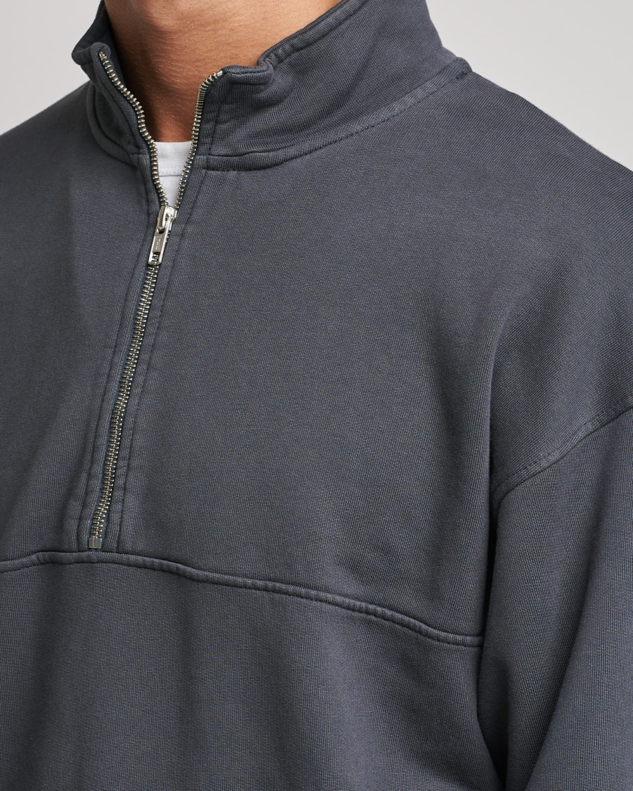 Heren | Truien | Colorful Standard | Classic Organic Half-Zip Lava Grey