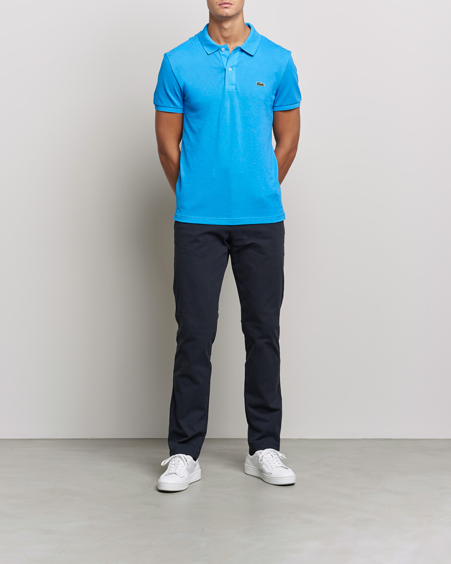 Heren | Polo's | Lacoste | Slim Fit Polo Piké Argentine Blue