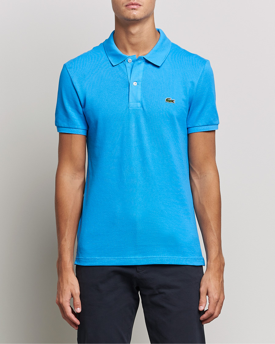 Heren | Polo's | Lacoste | Slim Fit Polo Piké Argentine Blue