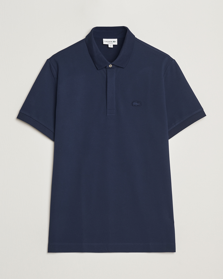 Heren | Polo's | Lacoste | Paris Polo Piké Navy Blue