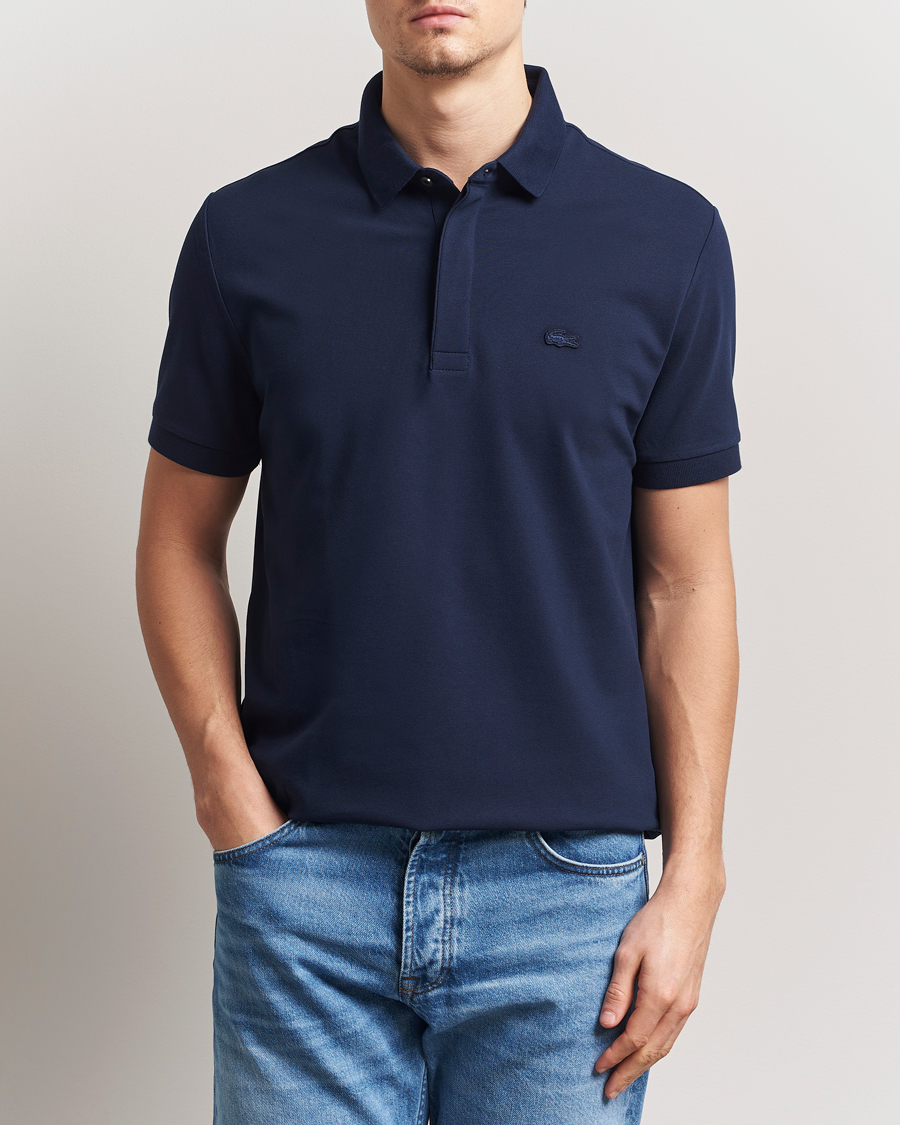 Heren | Polo's | Lacoste | Paris Polo Piké Navy Blue