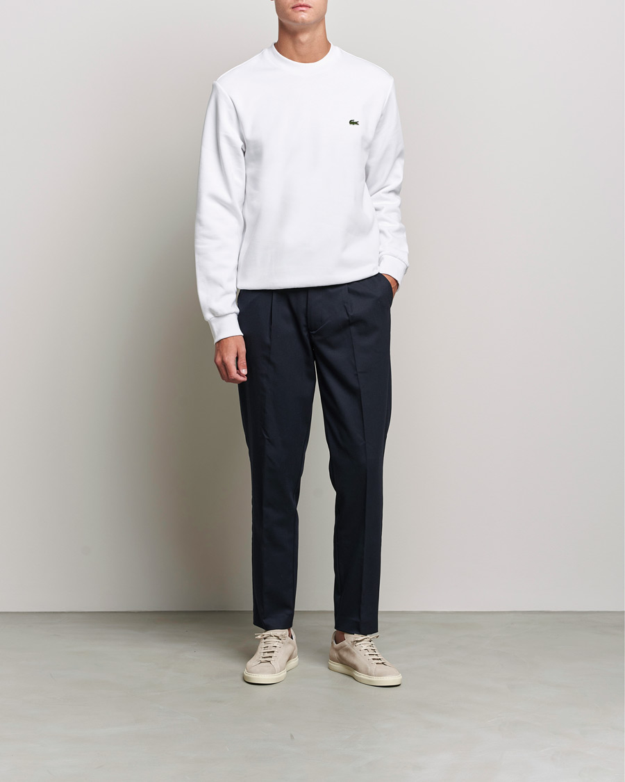 Heren | Truien | Lacoste | Crew Neck Sweatshirt White
