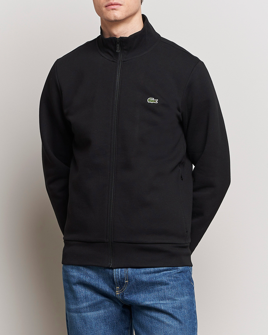 Heren | Full-zip | Lacoste | Full Zip Sweater Black