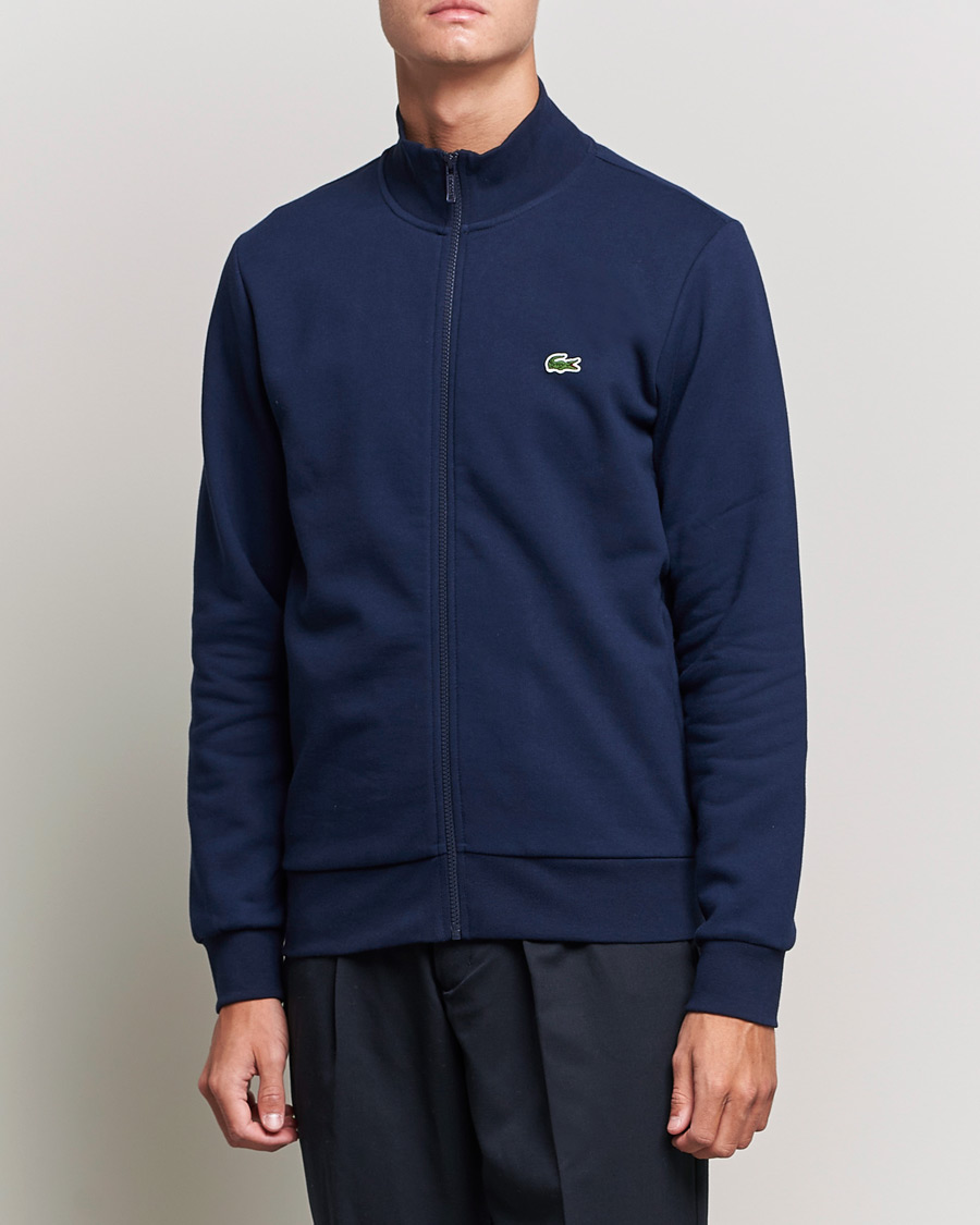 Men | Clothing | Lacoste | Full Zip Sweater Navy