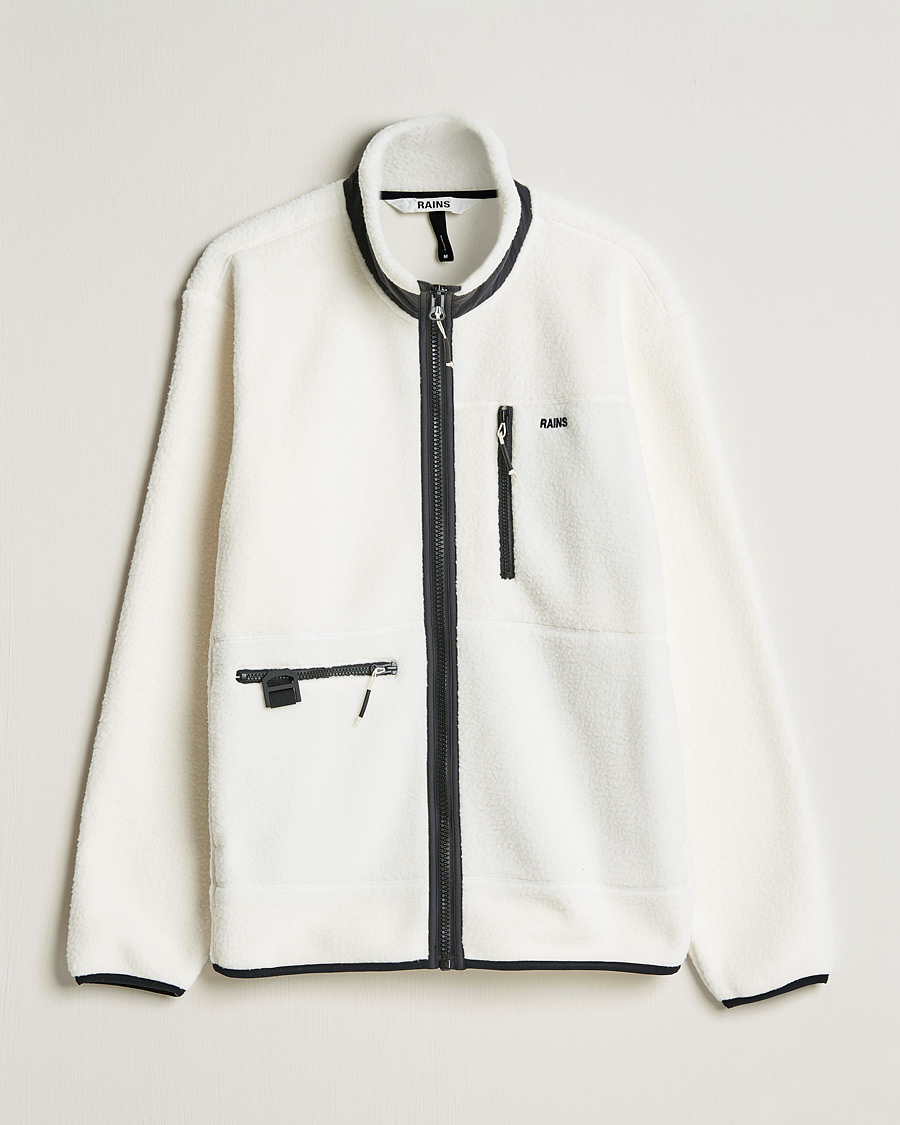 Heren | Truien | RAINS | Heavy Fleece Full Zip Jacket Fossil