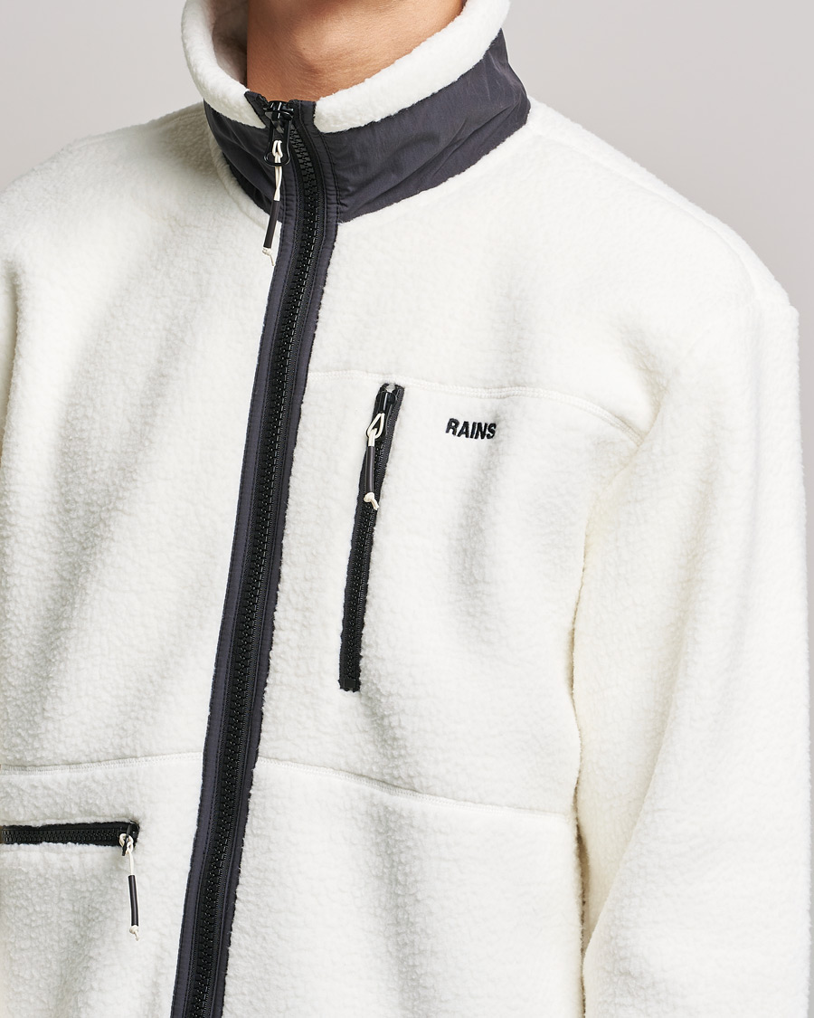 Heren | Truien | RAINS | Heavy Fleece Full Zip Jacket Fossil