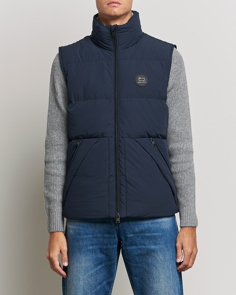 Heren | Jassen | Woolrich | Sierra Supreme Vest Melton Blue